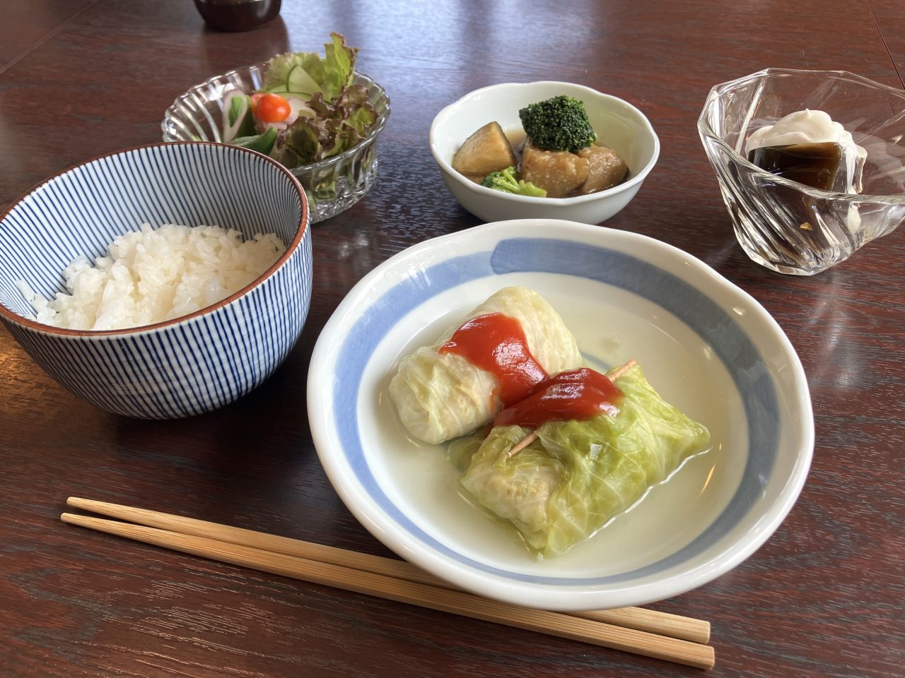 訪問レポート　街の家族　今回の取材でいただいたランチメニュー
