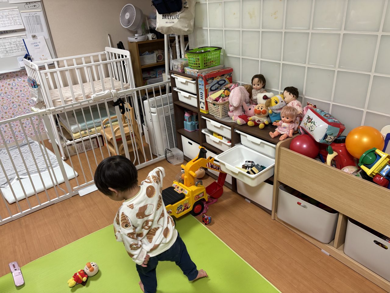 西部地域療育センター内のきょうだい児保育施設「うさぎるーむ」内観 