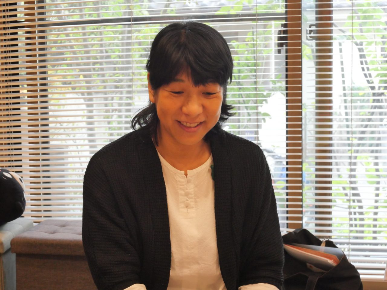 ブルーベル松田さんが語る様子