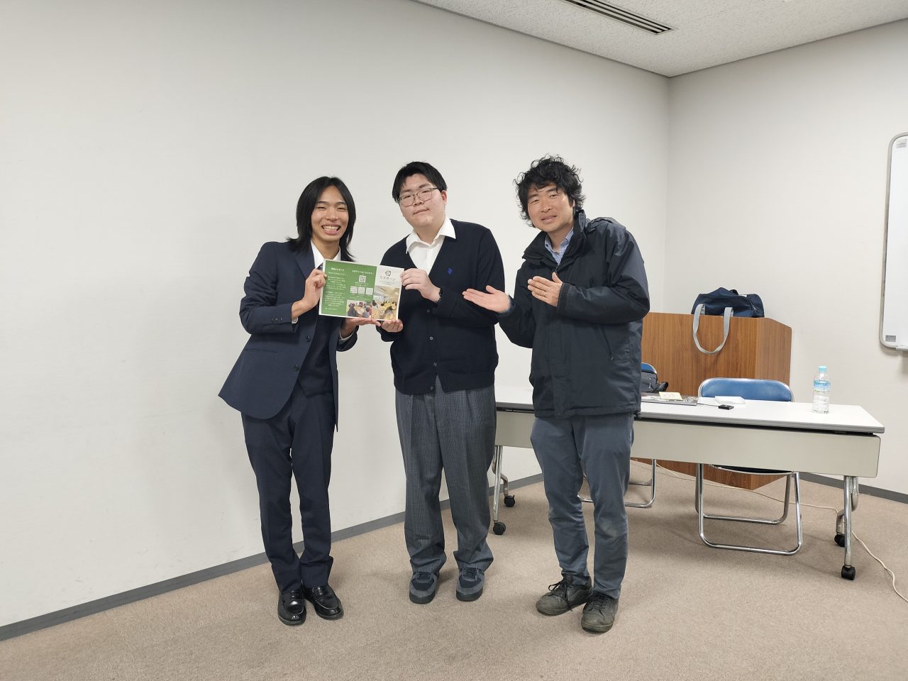 泉区こども家庭支援課の講演会で、一般社団法人かけはし代表の廣瀬貴樹さんと。